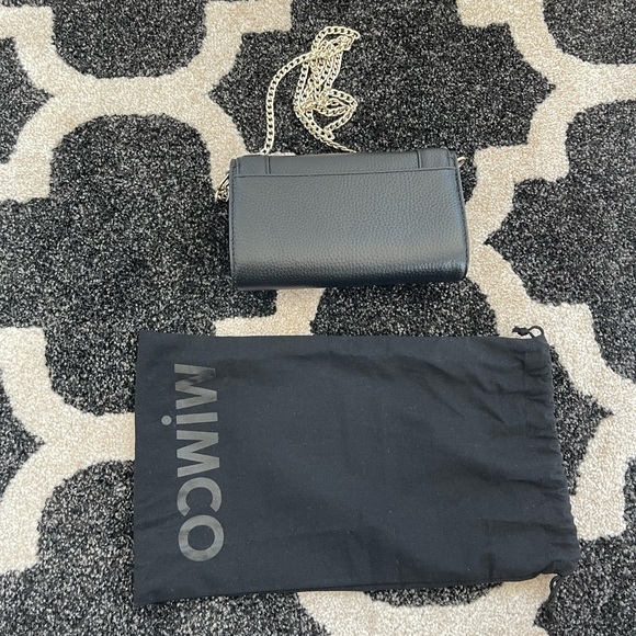 Black Mimco Leather Shoulder bag with dust bag - Picture 10 of 11